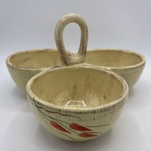 Crate and Barrel Ceramiche Alfa Condiment Serving Bowl Made in Italy ceramic NEW